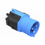 NRGkick connector attachment 32A - 3-pin, max. 7.4kW, adapter black/blue, for NRGkick charging unit