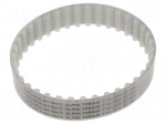 Timing belt | T10 | W: 25mm | H: 4.5mm | Lw: 370mm | Tooth height: 2.5mm