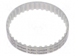 Timing belt | T5 | W: 10mm | H: 2.2mm | Lw: 185mm | Tooth height: 1.2mm
