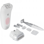 Braun Silk-&eacute;pil 5-230, epilator white/pink, incl. bikini trimmer, shaving head, trimmer head