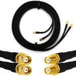 Rangeful SMA Male / SMA Female 12m Twin koaksiaalkaabel &mdash; HF240 (vastab LMR240) HF240T-SM-SF-12
