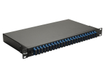 Equip 24-Port Fiber Optic Splice Box, SC Duplex, OS2, 1U, Equipped, Black