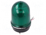 Signaller: lighting | flashing light,continuous light | green
