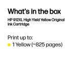 HP 912XL Yellow tindikassett 9,9ml