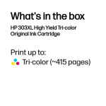 HP 303 XL kolmemustriline T6N03AE Instant Ink