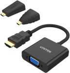 Unitek Y-6355 adapter Micro/Mini HDMI VGA + audio jaoks