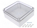Enclosure: multipurpose | X: 125mm | Y: 175mm | Z: 75mm | MPC | light grey