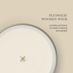 Scented Candle, Large WOODWICK White Teak 609.5 g, 1 piece