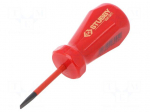 Screwdriver | insulated,slim | slot | SL 4mm | Blade length: 46mm