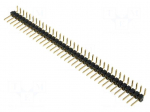Pin header | pin strips | male | PIN: 36 | angled 90&deg; | 2.54mm | THT | 1x36