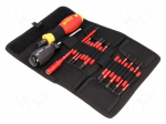 Kit: screwdrivers | Pcs: 18 | dynamometric,insulated | 1kVAC | &plusmn;6%