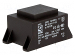 Transformer: encapsulated | 16VA | 230VAC | 12V | 1333mA | Mounting: PCB