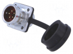 SF12 | socket | male | PIN: 5 | IP67 | 5A | soldering | 180V | 0.75mm2