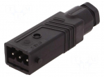 Connector: rectangular | ST | plug | male | PIN: 3 | tinned | IP54 | 16A
