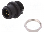 Socket | Connector: circular | 710 | male | PIN: 4 | unshielded | 3A | IP40