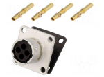 Connector: circular | Series: RT360 | socket | female | crimped | PIN: 4