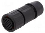 Connector: circular | Series: eco|mate Aquarius | plug | female | 250V