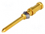 Contact | male | 1mm2 | 18AWG | Han D HMC,Han DD HMC | gold-plated