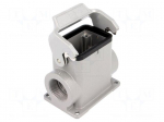 Enclosure: for Han connectors | Han | size 6B | with latch | PG21