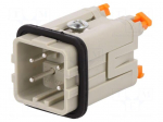 Connector: HDC | male | CKSH | PIN: 5 | 4+PE | size 21.21 | 10A | 400V