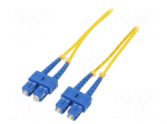 Fiber patch cord | both sides,SC/UPC | 1m | LSZH | yellow