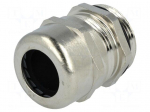 Cable gland | PG21 | IP68 | Mat: brass | Body plating: nickel