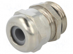 Cable gland | PG11 | IP68 | Mat: brass | Body plating: nickel