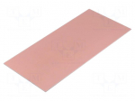 Laminate | aluminium | 1mm | L: 210mm | W: 100mm | Coating: copper