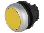 Switch: push-button | Stabl.pos: 1 | 22mm | yellow | Illumin: none | IP67
