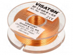 Inductor: air coil | 1.5mH | 1.65&Omega; | &Oslash;: 43mm | H: 14mm | &Oslash;core: 0.6mm