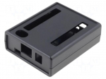 Enclosure: for computer | BEAGLEBONE BLACK | ABS | black | X: 77mm