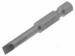 Screwdriver bit | slot | 5.5x1mm | 1/4" | Overall len: 50mm