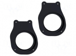 Spacer ring | MDF | 165mm | Citro&euml;n | Loudsp.depth: 66mm | impregnated