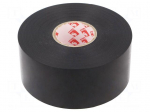 Tape: electrical insulating | W: 50mm | L: 33m | Thk: 0.25mm | black