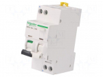 RCBO breaker | Inom: 25A | Ires: 30mA | Max surge current: 250A | IP20