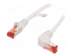 Patch cord | S/FTP | Cat: 6 | RJ45 plug,RJ45 down angled plug | Cu | 2m