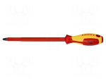 Screwdriver: insulated | Pozidriv&reg; | PZ4 | Blade length: 200mm | 1kVAC