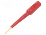 Measuring tip | 3A | 70VDC | red | Socket size: 4mm | Insulation: PVC