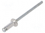 Rivet | aluminium | Rivet diam: 3.2mm | L.rivet: 8mm | 500pcs.