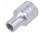 Socket | socket spanner | HEX 9mm | 1/2" | Socket bit length: 38mm