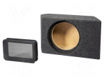 Car loudspeaker enclosure | MDF | black melange | 250mm | BMW | 17l
