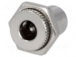 Connector: DC supply | socket | male | 3A | 12V | straight | soldering