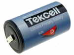 Battery: lithium | D | 3.6V | 19000mAh | non-rechargeable | &Oslash;34x61mm