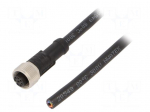 Cable: for sensors/automation | M12 | PIN: 8 | straight | 2m | plug | 2A