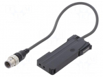 Sensor: optical fiber amplifier | PNP | IP40 | 0.3m | 12&divide;24VDC | 100mA