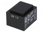 Transformer: encapsulated | 1.9VA | 230VAC | 12V | 12V | 79mA | 79mA | PCB