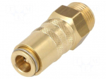 Quick connection coupling | max.15bar | Thread: G 3/8" external