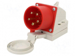 Connector: AC supply 3-phase | socket | male | 32A | 400VAC | IEC 60309