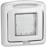 IP55 waterproof covers - grey color - 2 modules