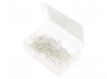 Diode: LED-kit | THT | 3mm | 100pcs | white | 2.7&divide;3.4VDC | plastic box